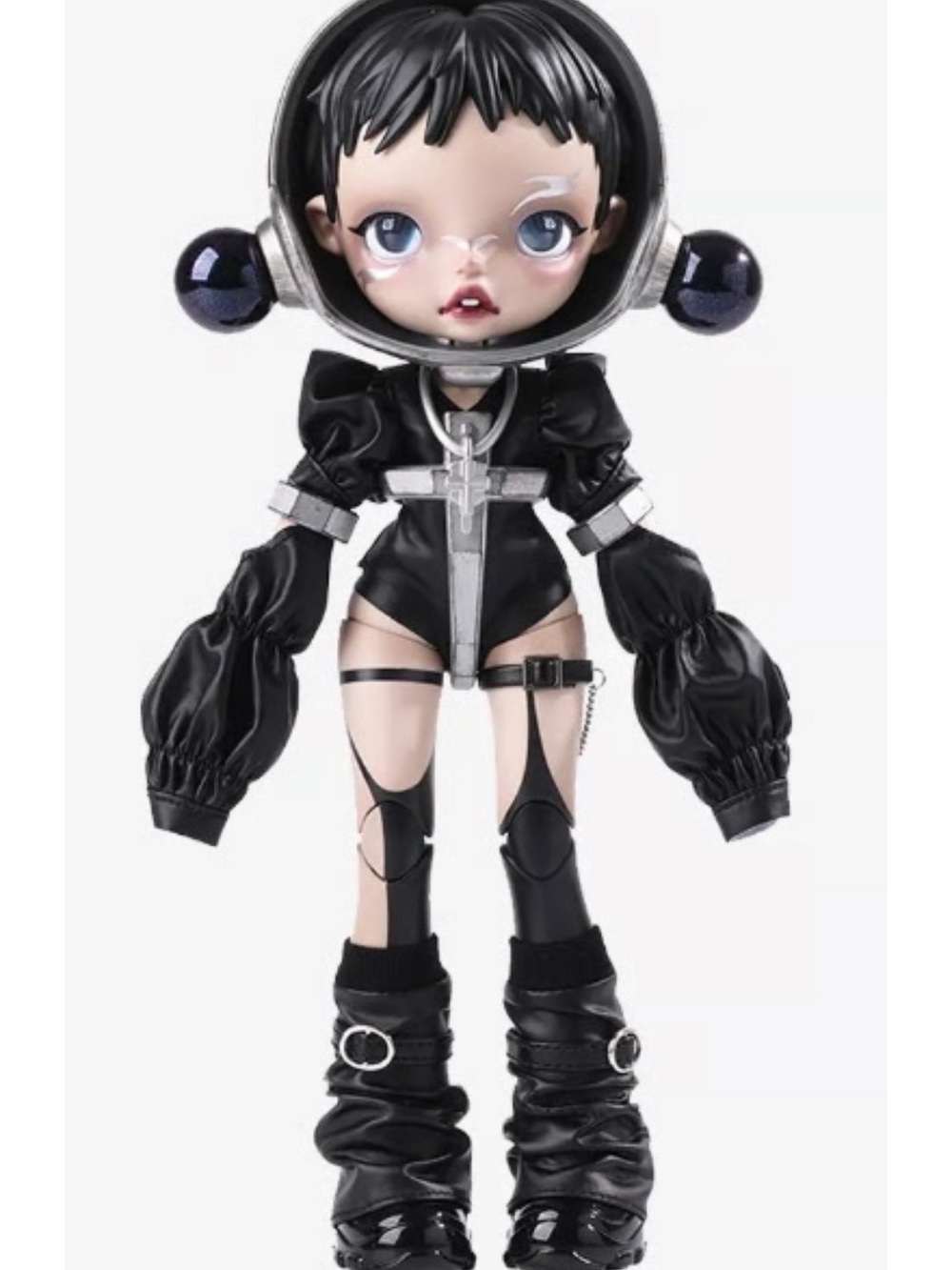 2024 The Unknown Skullpanda 1/6 Action Figure. Black outfit open box